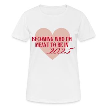 Manifestation 2025 - T-shirt respirant Femme - blanc - Devant - AI Model Female 172 dark (172cm)
