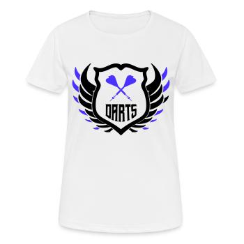 darts crest - Frauen T-Shirt atmungsaktiv - Weiß - Vorne - AI Model Female 172 dark (172cm)