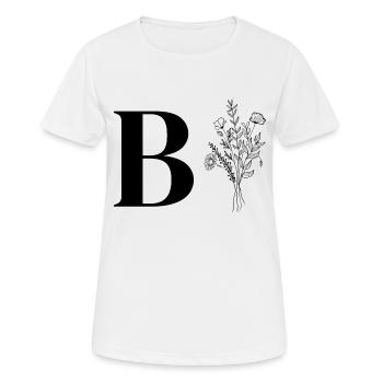 Minimalist flowers - Women's Breathable T-Shirt - white - Front - AI Model Female 172 dark (172cm)