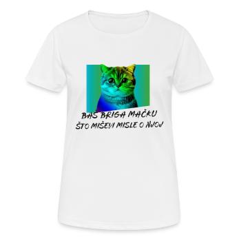 BASS BRIGA MACKU - Frauen T-Shirt atmungsaktiv - Weiß - Vorne - AI Model Female 172 dark (172cm)