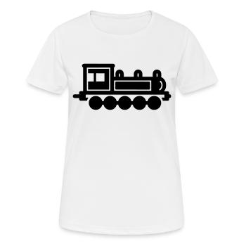 Lokomotive - Frauen T-Shirt atmungsaktiv - Weiß - Vorne - AI Model Female 172 dark (172cm)
