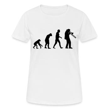 Trombone - Frauen T-Shirt atmungsaktiv - Weiß - Vorne - AI Model Female 172 dark (172cm)
