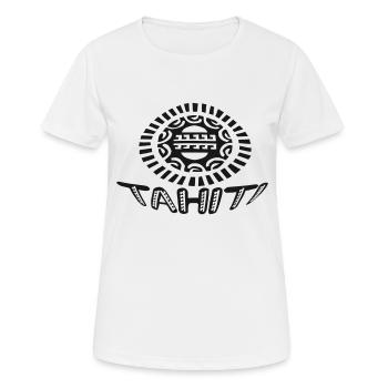 tahiti - T-shirt respirant Femme - blanc - Devant - AI Model Female 172 dark (172cm)