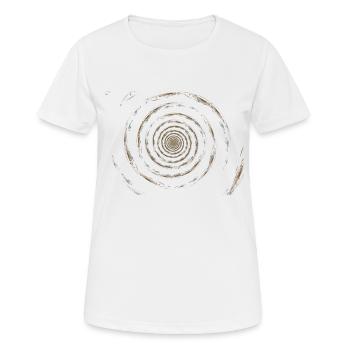 Hypnose - Fraktal - Frauen T-Shirt atmungsaktiv - Weiß - Vorne - AI Model Female 172 dark (172cm)