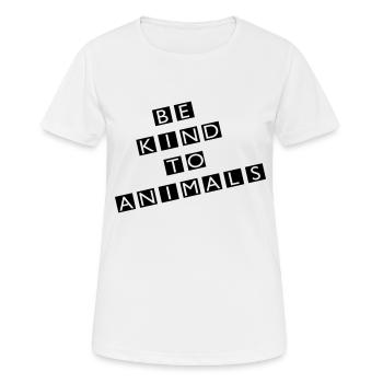 vegetarier - Frauen T-Shirt atmungsaktiv - Weiß - Vorne - AI Model Female 172 dark (172cm)