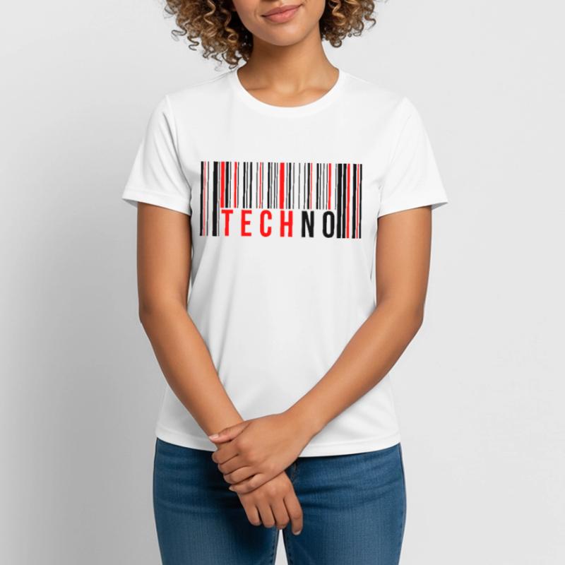 Techno Code Frauen T-Shirt atmungsaktiv