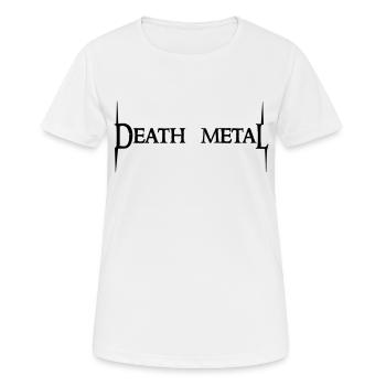 Death Metal - T-shirt respirant Femme - blanc - Devant - AI Model Female 172 dark (172cm)