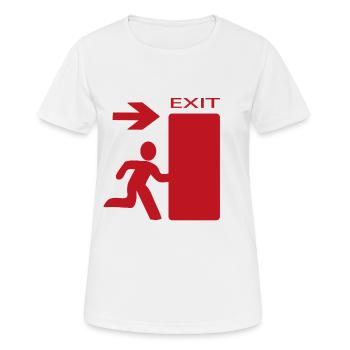 sortie - T-shirt respirant Femme - blanc - Devant - AI Model Female 172 dark (172cm)