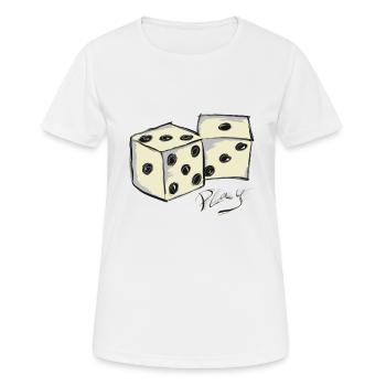 cube - Women's Breathable T-Shirt - white - Front - AI Model Female 172 dark (172cm)
