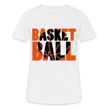 Basketball - T-shirt respirant Femme - blanc - Devant - AI Model Female 172 dark (172cm)