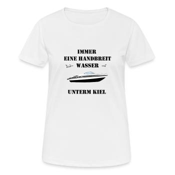 boat - Women's Breathable T-Shirt - white - Front - AI Model Female 172 dark (172cm)