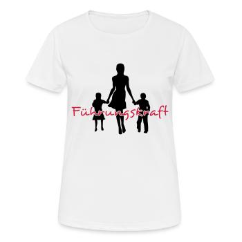 Führungskraft Mutter 2C - Frauen T-Shirt atmungsaktiv - Weiß - Vorne - AI Model Female 172 dark (172cm)
