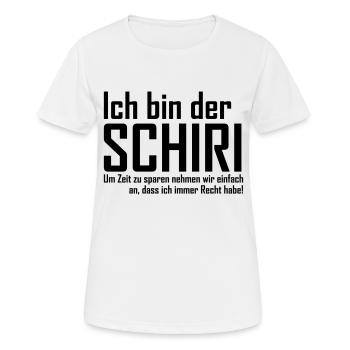 Schiri - Frauen T-Shirt atmungsaktiv - Weiß - Vorne - AI Model Female 172 dark (172cm)
