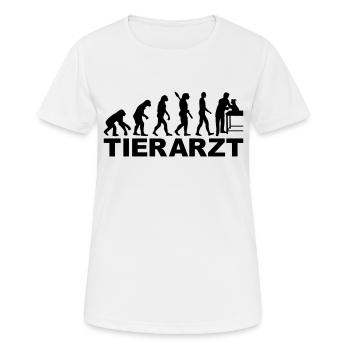 Tierarzt - Frauen T-Shirt atmungsaktiv - Weiß - Vorne - AI Model Female 172 dark (172cm)