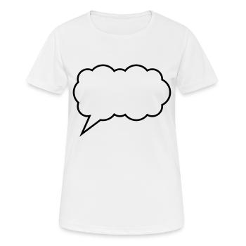 cloud bubble - Women's Breathable T-Shirt - white - Front - AI Model Female 172 dark (172cm)