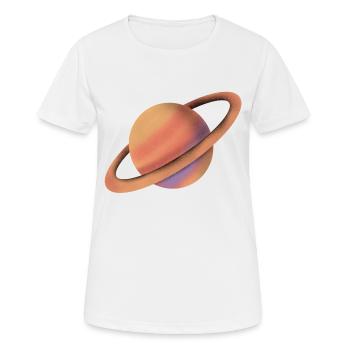 jeeeyPlanet - T-shirt respirant Femme - blanc - Devant - AI Model Female 172 dark (172cm)