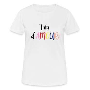 Love auntie - Women's Breathable T-Shirt - white - Front - AI Model Female 172 dark (172cm)