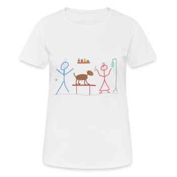 Tierarzt Hund Haustier Medizin Arzt Tierpfleger - Frauen T-Shirt atmungsaktiv - Weiß - Vorne - AI Model Female 172 dark (172cm)