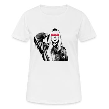 Love Me - love me - woman - girl - graffiti - Women's Breathable T-Shirt - white - Front - AI Model Female 172 dark (172cm)