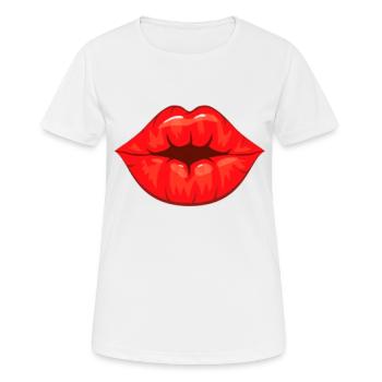 ficken - Frauen T-Shirt atmungsaktiv - Weiß - Vorne - AI Model Female 172 dark (172cm)