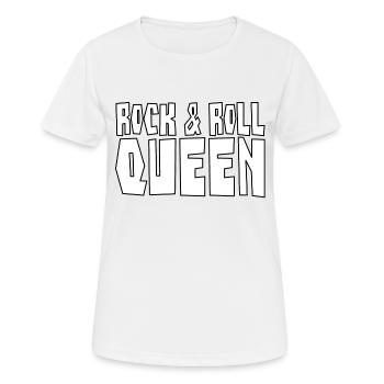 Rock & Roll Queen - Rock 'n' Roll Queen - Women's Breathable T-Shirt - white - Front - AI Model Female 172 dark (172cm)