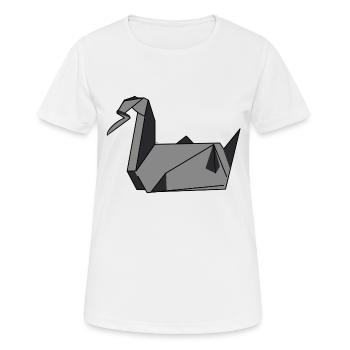 Kran - Frauen T-Shirt atmungsaktiv - Weiß - Vorne - AI Model Female 172 dark (172cm)