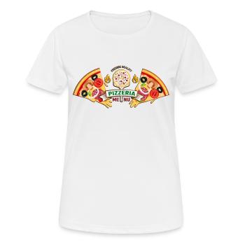 Pizza Pizzeria Menu de qualité supérieure - T-shirt respirant Femme - blanc - Devant - AI Model Female 172 dark (172cm)