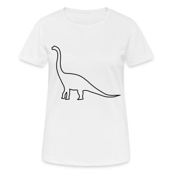 dinosaur - Women's Breathable T-Shirt - white - Front - AI Model Female 172 dark (172cm)