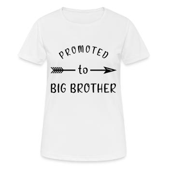 PROMOTION DU GRAND FRÈRE - T-shirt respirant Femme - blanc - Devant - AI Model Female 172 dark (172cm)