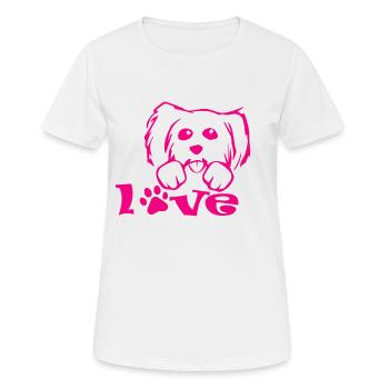 Dog dog - Women's Breathable T-Shirt - white - Front - AI Model Female 172 dark (172cm)