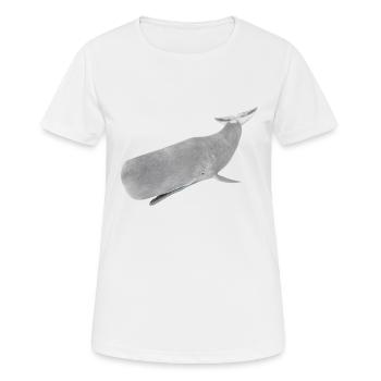 Sperm whale, whale, whale - Women's Breathable T-Shirt - white - Front - AI Model Female 172 dark (172cm)