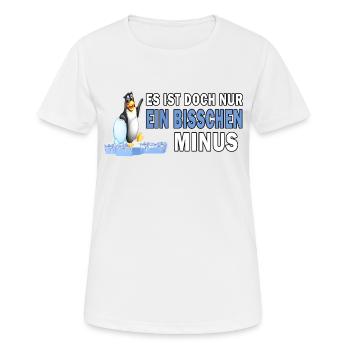 eisbaden pinguin motivation winterbader minus kalt - Frauen T-Shirt atmungsaktiv - Weiß - Vorne - AI Model Female 172 dark (172cm)