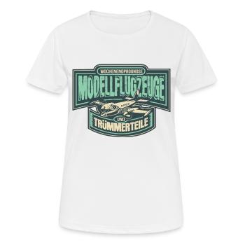 Modèle de modèle RC modèle modèle pilote - T-shirt respirant Femme - blanc - Devant - AI Model Female 172 dark (172cm)