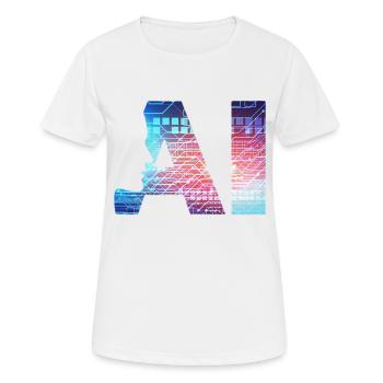 Artificial Intelligence - Women's Breathable T-Shirt - white - Front - AI Model Female 172 dark (172cm)