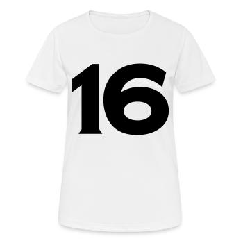 16 - T-shirt respirant Femme - blanc - Devant - AI Model Female 172 dark (172cm)