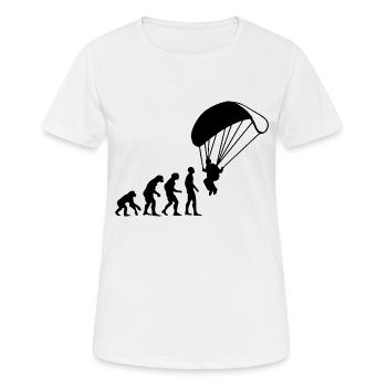 Paragliding - Frauen T-Shirt atmungsaktiv - Weiß - Vorne - AI Model Female 172 dark (172cm)