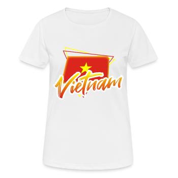 Vietnam - Frauen T-Shirt atmungsaktiv - Weiß - Vorne - AI Model Female 172 dark (172cm)