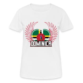 Dominique - T-shirt respirant Femme - blanc - Devant - AI Model Female 172 dark (172cm)