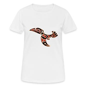 Totem Vogel 1 red - Frauen T-Shirt atmungsaktiv - Weiß - Vorne - AI Model Female 172 dark (172cm)