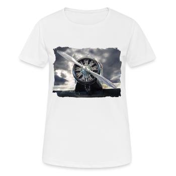 The radial engine - Women's Breathable T-Shirt - white - Front - AI Model Female 172 dark (172cm)