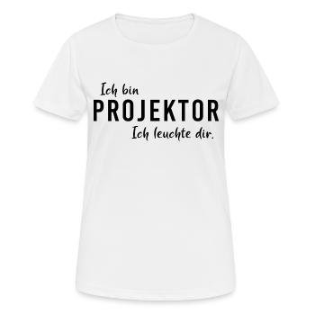 Human Design Projektor Ich leuchte dir shirt - Frauen T-Shirt atmungsaktiv - Weiß - Vorne - AI Model Female 172 dark (172cm)