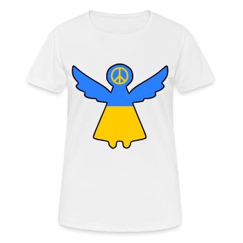 Ukraine - T-shirt respirant Femme - blanc - Devant - AI Model Female 172 dark (172cm)