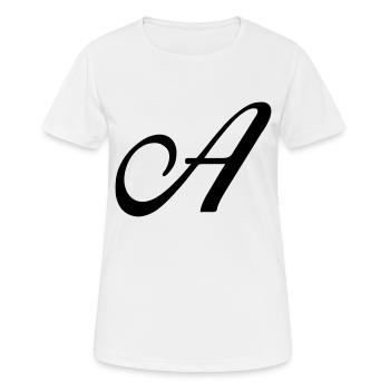 A - T-shirt respirant Femme - blanc - Devant - AI Model Female 172 dark (172cm)