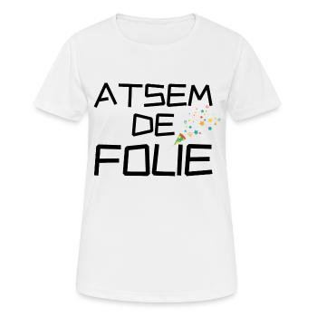 ATSEM de folie - T-shirt respirant Femme - blanc - Devant - AI Model Female 172 dark (172cm)