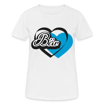 Kosename Bär Herz - Frauen T-Shirt atmungsaktiv - Weiß - Vorne - AI Model Female 172 dark (172cm)