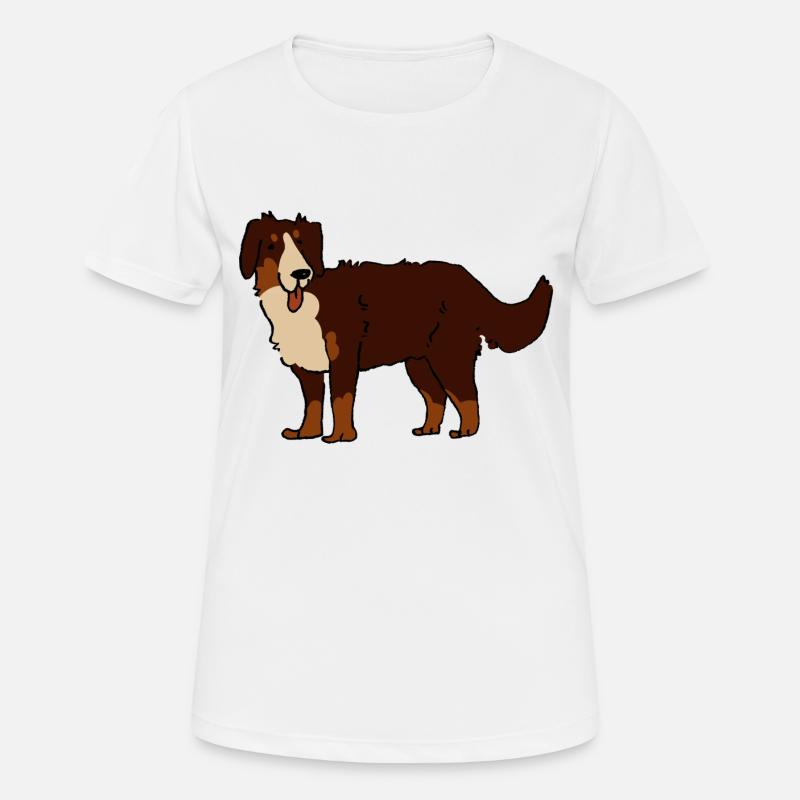 Bernese Mountain Dog - Women's Breathable T-Shirt - white