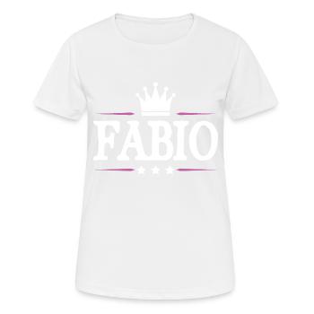 Fabio - T-shirt respirant Femme - blanc - Devant - AI Model Female 172 dark (172cm)