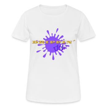 Drippin Flow - Women's Breathable T-Shirt - white - Front - AI Model Female 172 dark (172cm)