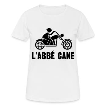 l'abbé cane - T-shirt respirant Femme - blanc - Devant - AI Model Female 172 dark (172cm)
