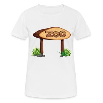 Safari Zoo Animal Safari Zoo - T-shirt respirant Femme - blanc - Devant - AI Model Female 172 dark (172cm)